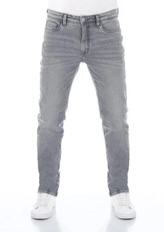 Riverso Herren Jeans Hose RIVChris Straight Fit Jeanshose Grau/Hellgrau