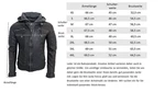 RICANO Lederjacke Hood abtrennbare Kapuze 12815