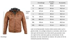 RICANO Lederjacke Hood abtrennbare Kapuze 12815