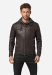 RICANO Lederjacke Hood abtrennbare Kapuze 12815