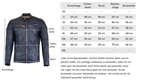 RICANO Lederjacke Cooper Dunkelblau/Schwarz