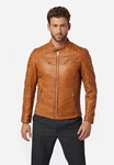 RICANO Lederjacke Cooper Braun/Beige