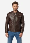 RICANO Lederjacke Cooper Dunkelbraun/Dunkelrot/Braun/Bordeaux