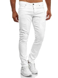 Slim-fit-Jeans 16525 Stretch mit Elasthan & im Destroyed-Look