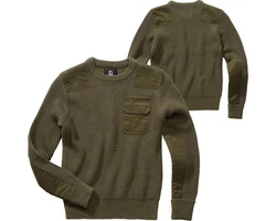 Brandit Bundeswehr Pullover Kinder Dunkelgrün/Khaki