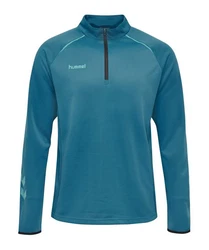 hummel Sweatshirt hmlAUTHENTIC Pro HalfZip Türkis/Gelb/Hellblau/Blau