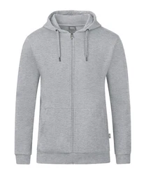 Jako Sweatjacke Organic Kapuzenjacke Grau/Hellgrau