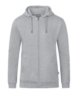 Jako Sweatjacke Organic Kapuzenjacke Grau/Hellgrau