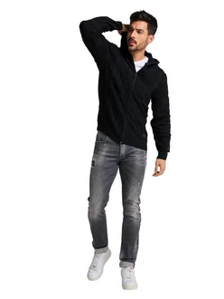 Carlo Colucci Kapuzenstrickjacke Copello