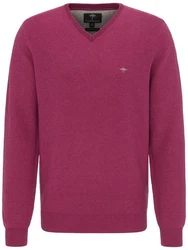FYNCH-HATTON Strickpullover Rosa/Dunkelrot/Lila