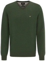 FYNCH-HATTON Strickpullover Dunkelgrün/Grün