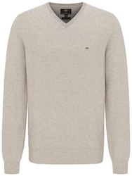 FYNCH-HATTON Strickpullover Khaki/Grau/Braun/Beige