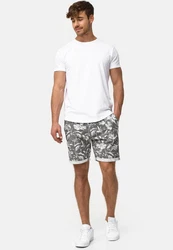 Indicode Chinoshorts Brayan Grau/Hellgrau/Weiß/Beige/Schwarz