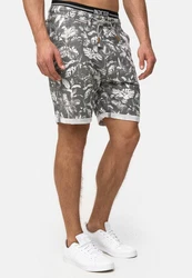 Indicode Chinoshorts Brayan Grau/Hellgrau/Weiß/Beige/Schwarz