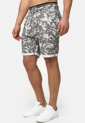 Indicode Chinoshorts Brayan Grau/Hellgrau/Weiß/Beige/Schwarz