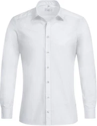 GREIFF Langarmhemd Corporate Hemd BASIC Slim Fit Wei