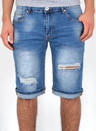 Jeansshorts Herren kurze Jeanshose mit Stretch Jeans Shorts Hose Herren Jeans Shorts Sommerhose kurze Jeans Herren Capri Jeans Stretch