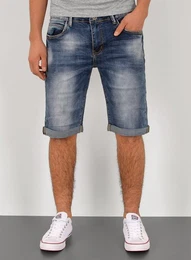 Jeansshorts Herren kurze Jeanshose mit Stretch Jeans Shorts Hose Herren Jeans Shorts Sommerhose kurze Jeans Herren Capri Jeans Stretch