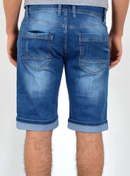 ESRA Jeansshorts Herren kurze Jeanshose mit Stretch Hellblau/Blau/Dunkelblau/Pastell