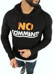 Megaman Hoodie No Comment Premium Schwarz/Rot/Dunkelblau