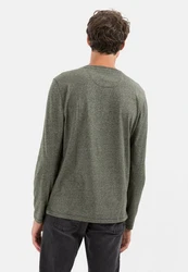 camel active Langarmshirt Dunkelgrün/Grün/Khaki