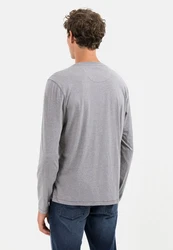 camel active Langarmshirt Grau/Hellgrau