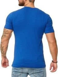 OneRedox Herren T-Shirt V-Neck Hoodie Longsleeve Kurzarm Shirt Sweatshirt Modell 1309 1309C
