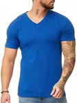 OneRedox Herren T-Shirt V-Neck Hoodie Longsleeve Kurzarm Shirt Sweatshirt Modell 1309 1309C