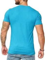 OneRedox Herren T-Shirt V-Neck Hoodie Longsleeve Kurzarm Shirt Sweatshirt Modell 1309 1309C