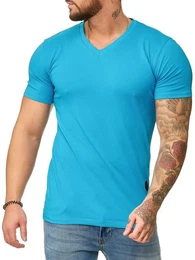 T-Shirt 1309C (Shirt Polo Kurzarmshirt Tee, 1-tlg) Fitness Freizeit Casual