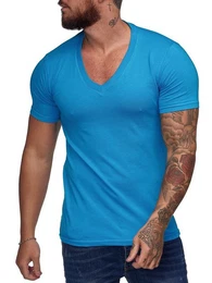 T-Shirt BS500C (Shirt Polo Kurzarmshirt Tee, 1-tlg) Fitness Freizeit Casual