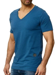 T-Shirt 1308C (Shirt Polo Kurzarmshirt Tee, 1-tlg) Fitness Freizeit Casual