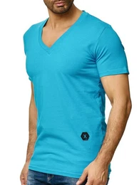 T-Shirt 1308C (Shirt Polo Kurzarmshirt Tee, 1-tlg) Fitness Freizeit Casual