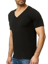 T-Shirt 1308C (Shirt Polo Kurzarmshirt Tee, 1-tlg) Fitness Freizeit Casual