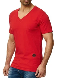 T-Shirt 1308C (Shirt Polo Kurzarmshirt Tee, 1-tlg) Fitness Freizeit Casual