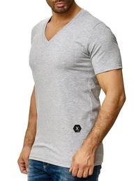 T-Shirt 1308C (Shirt Polo Kurzarmshirt Tee, 1-tlg) Fitness Freizeit Casual