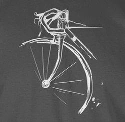 Shirtracer Rundhalsshirt Fahrrad Geschenk Rennrad Radfahren Radsport Grau/Dunkelgrau/Hellgrau