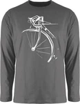 Shirtracer Rundhalsshirt Fahrrad Geschenk Rennrad Radfahren Radsport Grau/Dunkelgrau/Hellgrau