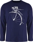 Shirtracer Rundhalsshirt Fahrrad Geschenk Rennrad Radfahren Radsport Dunkelblau/Blau