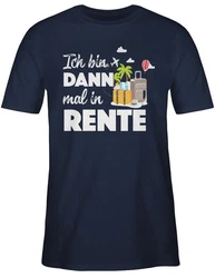 Shirtracer T-Shirt Ich bin dann mal in Rente Lila/Dunkelblau/Rot
