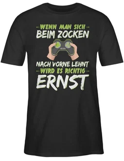 Shirtracer T-Shirt Wenn man sich beim zocken nach vorne lehnt Nerd Geschenke Shirtracer T-Shirt Wenn man sich beim zocken nach vorne lehnt Nerd Geschenke