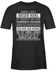 Shirtracer T-Shirt Sorry Ladys dieser Kerl ist bereits vergeben weiß