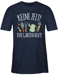 Shirtracer T-Shirt Keine Zeit! Der Garten ruft weiß