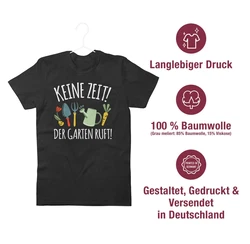 Shirtracer T-Shirt Keine Zeit! Der Garten ruft weiß