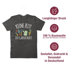 Shirtracer T-Shirt Keine Zeit! Der Garten ruft weiß