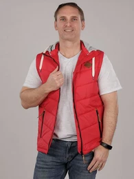 Steppweste Herren Outdoor Weste Eutin mit Kapuze