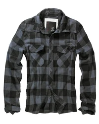 Brandit Outdoorhemd Check Shirt Herren Langarm Schwarz/Dunkelgrau/Dunkelblau/Grau/Blau/Hellblau/Rot
