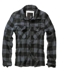 Brandit Outdoorhemd Check Shirt Herren Langarm Schwarz/Dunkelgrau/Dunkelblau/Grau/Blau/Hellblau/Rot