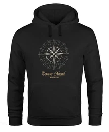 Hoodie Hoodie Herren Kompass Windrose Navigator Segeln