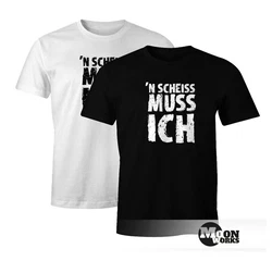 MoonWorks Print-Shirt FunShirt Spruch-Shirt mit Print Rosa/Hellblau/Dunkelgrün/Schwarz